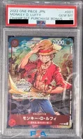 P-001 AA [CHAMP-2022] - Monkey.D.Luffy | PSA 10